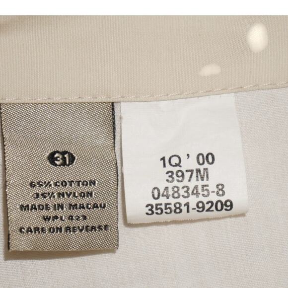 Levi’s Red Tab Cargo Shorts Men’s 31 Beige 2000s Y2K Workwear Utility - Picture 3 of 5